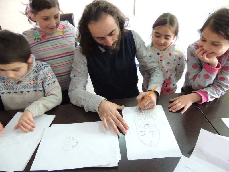 Zaal Sulakauri with our children image