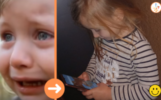I really, really want a phone, but I don't know how to write letters to Santa yet! Listen to me, Grandpa! I've been good!
