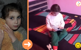 It's just as cold at my home as it is outside. 6-year-old Mariam can't fall asleep because of the cold and dreams of a warm home