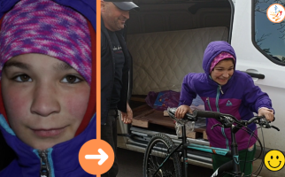 “My dream is not to wear old clothes anymore. And I dream of having a bicycle and roller skates. Is my dream expensive?