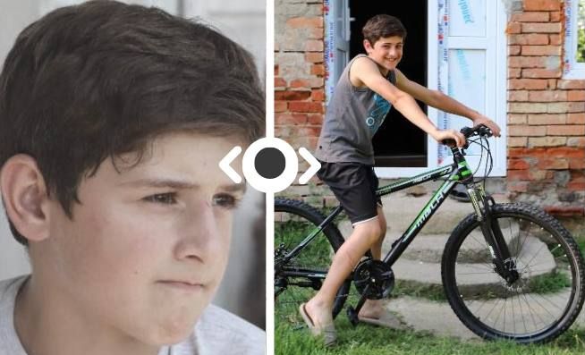 Every boy should have a bicycle – it gives them self-confidence!